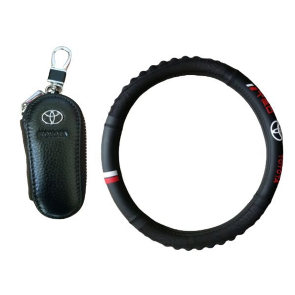 Customized Steering Wheel Cover And Key Holder Pause