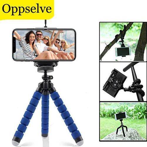 Mobile Phone Tripod Mobile Phone Clip Bracket Photography Tripod-blue