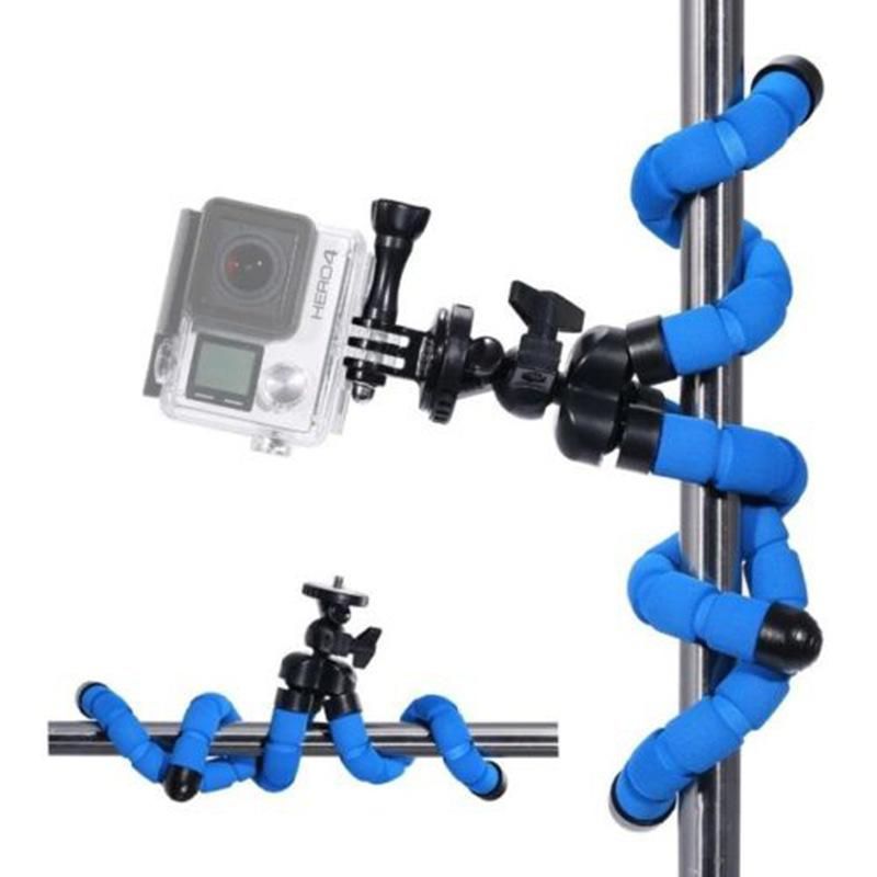 Mobile Phone Tripod Mobile Phone Clip Bracket Photography Tripod-blue