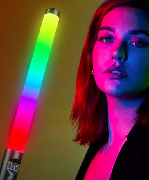 Handheld RGB Colorful Light Wand LED Photography Light Stick