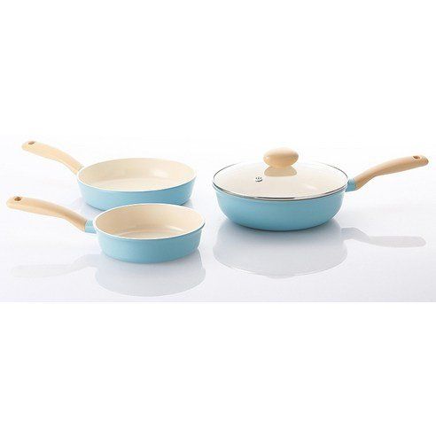 Neo Flam Ecolon Suave Mint Frying Pan Induction IH