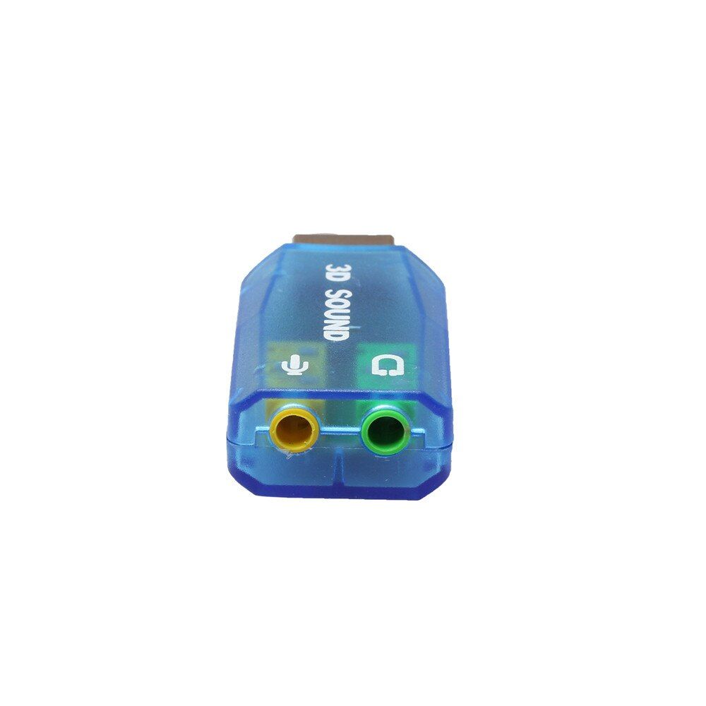 External USB Sound Card Adapter 3D USB To 3.5mm Microphone