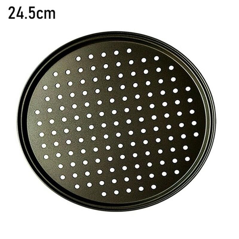 Pizza Pan Non-Stick Carbon Steel With Holes Round Baking