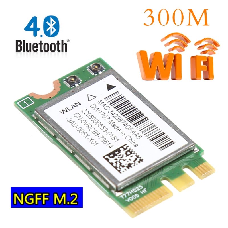 300M Wireless Bluetooth WIFI Card For Dell DW1707 VRC88