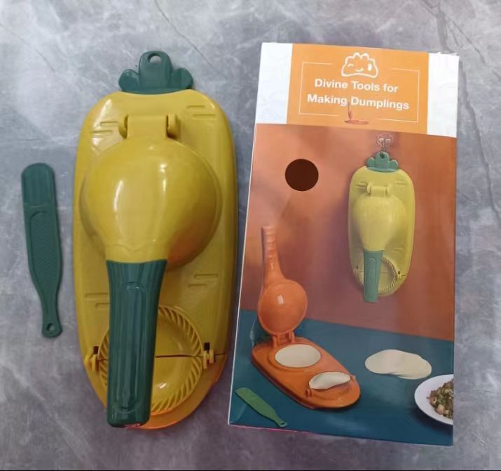 SANUME 2-In-1 Dumpling Mold Dumpling Skin Maker-Yellow