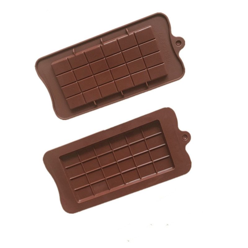 2Pcs Silicone Rectangle Chocolate Block Molds Baking DIY-