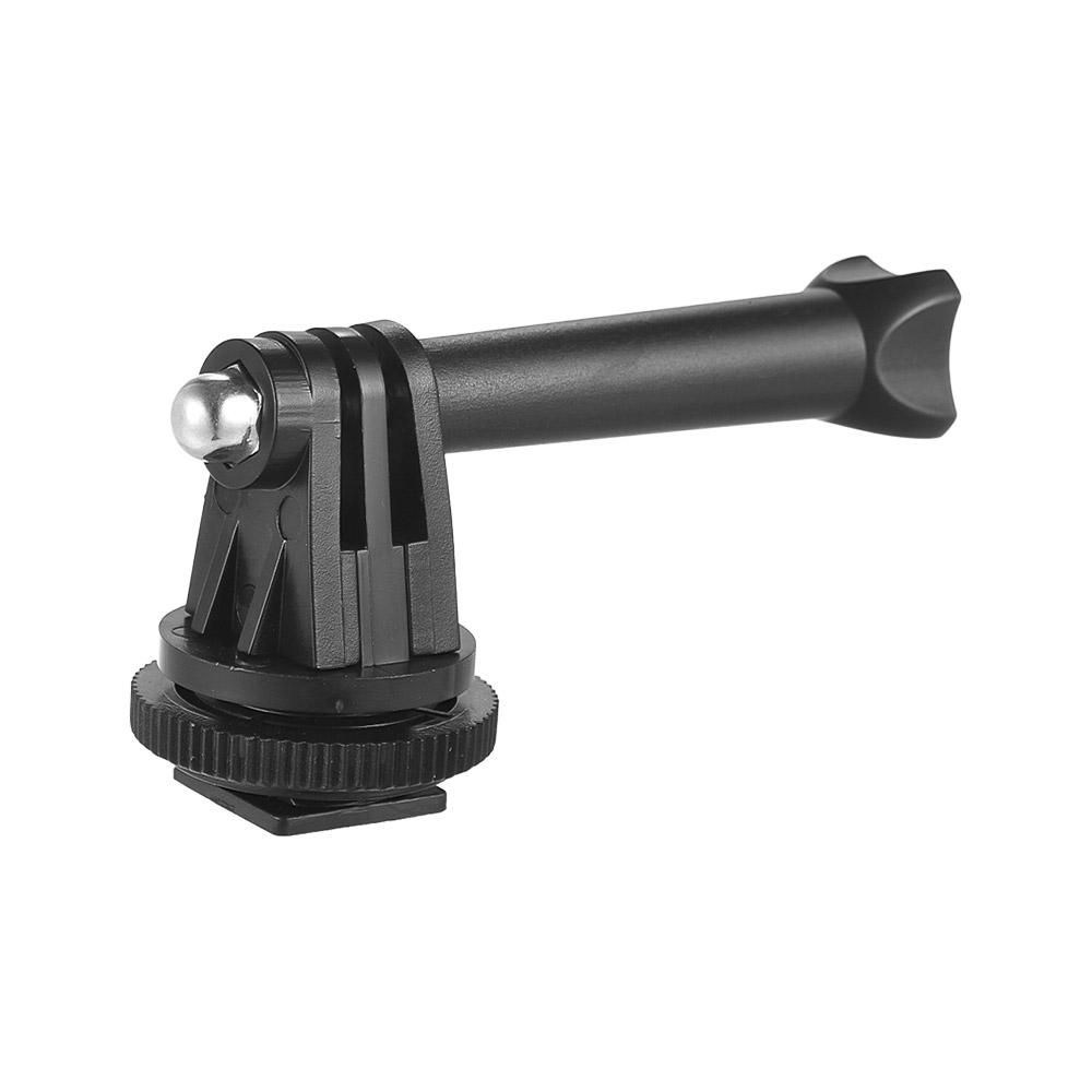 Tripod Screw to Action Camera Flash Hot Shoe Mount Adapter for GoPro Session, Hero 6 5 4 3+ 3 Action Cameras for Camera LED Ring Light for DSLR Camera