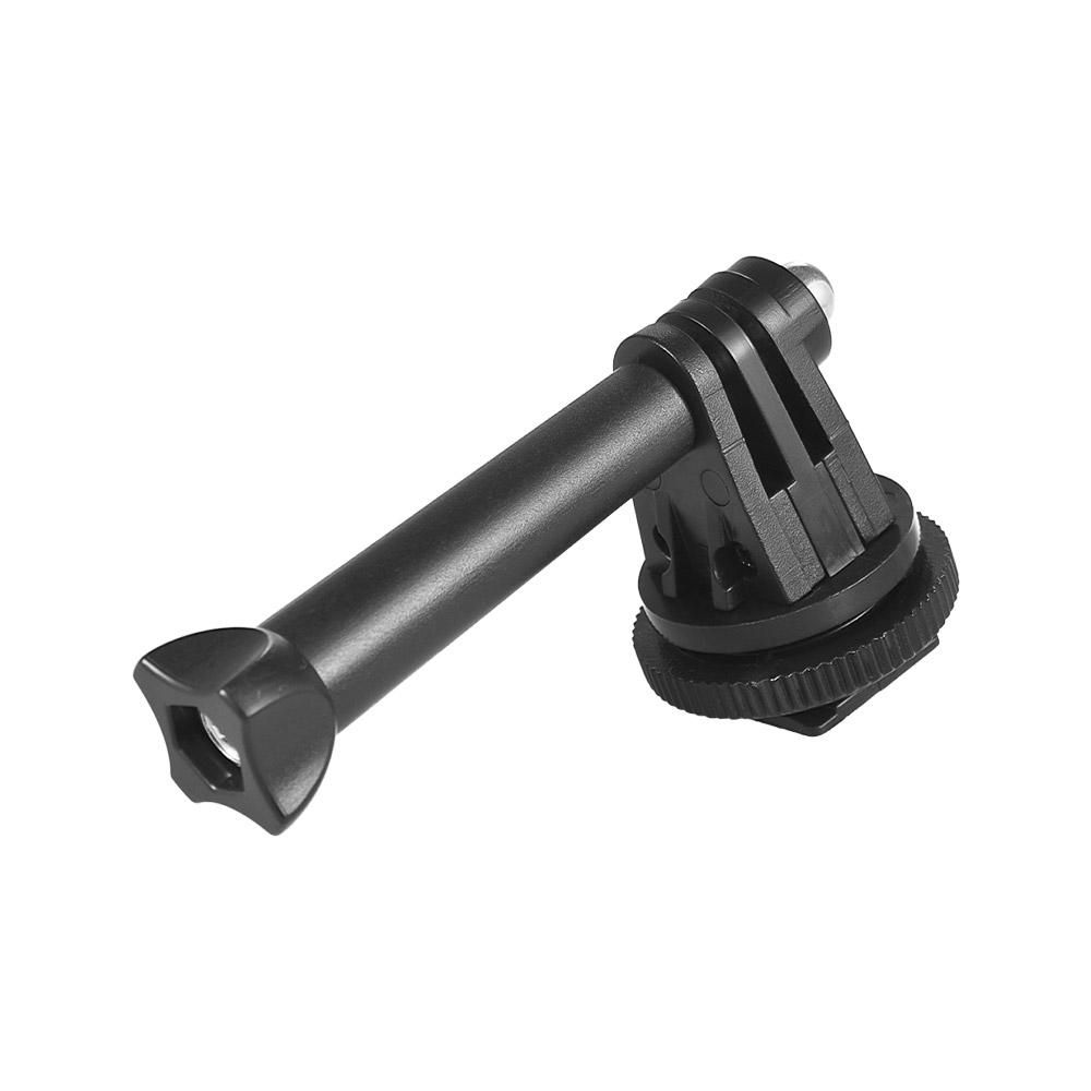 Tripod Screw to Action Camera Flash Hot Shoe Mount Adapter for GoPro Session, Hero 6 5 4 3+ 3 Action Cameras for Camera LED Ring Light for DSLR Camera