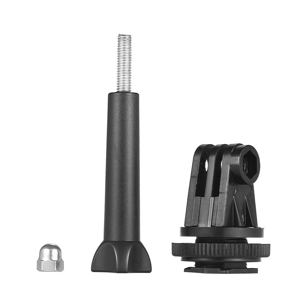 Tripod Screw to Action Camera Flash Hot Shoe Mount Adapter for GoPro Session, Hero 6 5 4 3+ 3 Action Cameras for Camera LED Ring Light for DSLR Camera