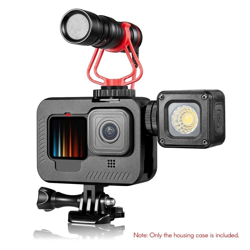 Camera Cage Camer Housing Case with Screws Screwdriver Adapter Replacement for GoPro 9 Black Action Camera