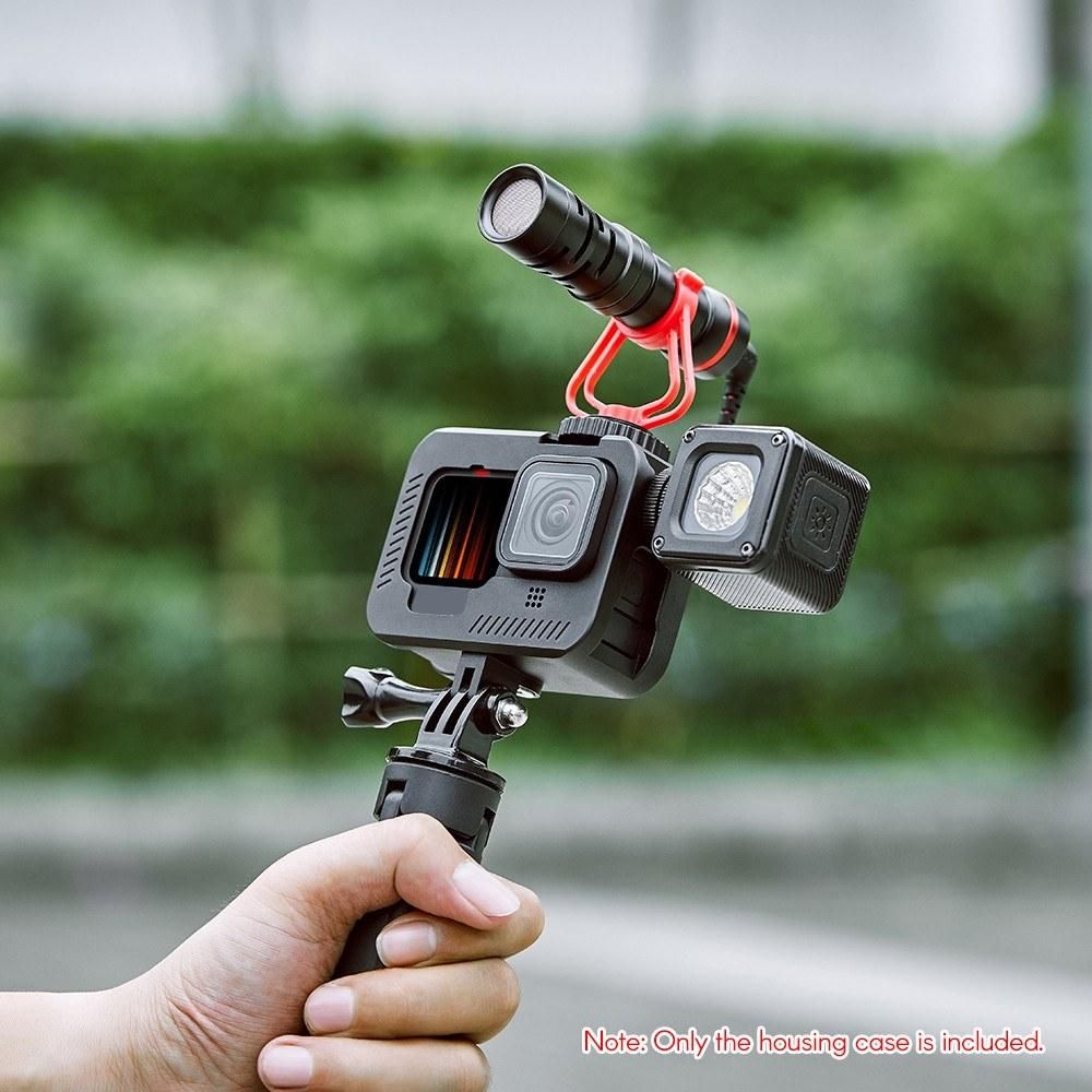 Camera Cage Camer Housing Case with Screws Screwdriver Adapter Replacement for GoPro 9 Black Action Camera