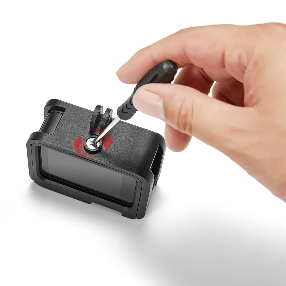 Camera Cage Camer Housing Case with Screws Screwdriver Adapter Replacement for GoPro 9 Black Action Camera
