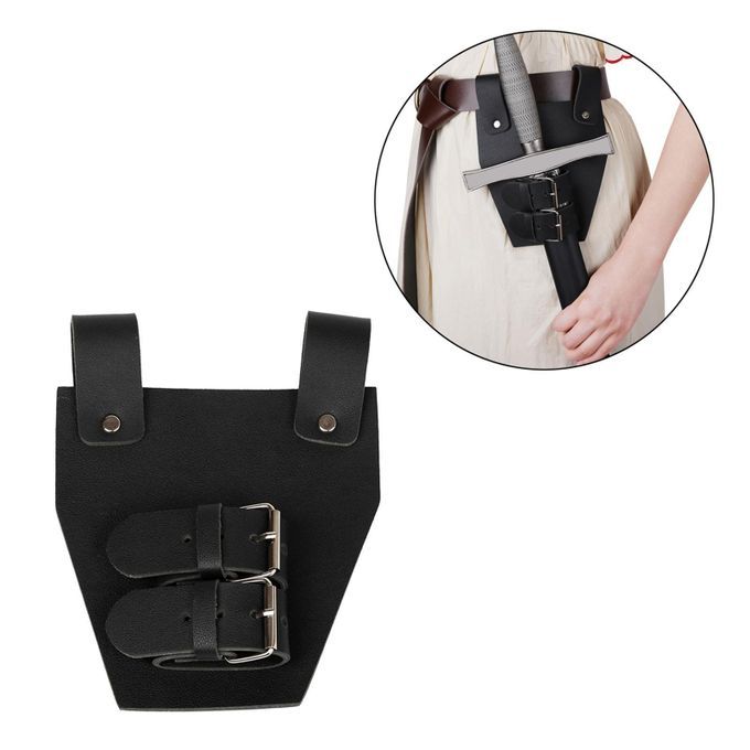 Steampunk Waist Sheath Holder Medieval  Belt Scabbard Black