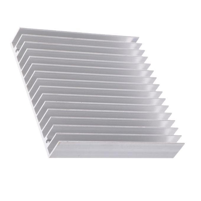 100*18*100mm Aluminum Substrate Cooling Module Heat Sink White Tone