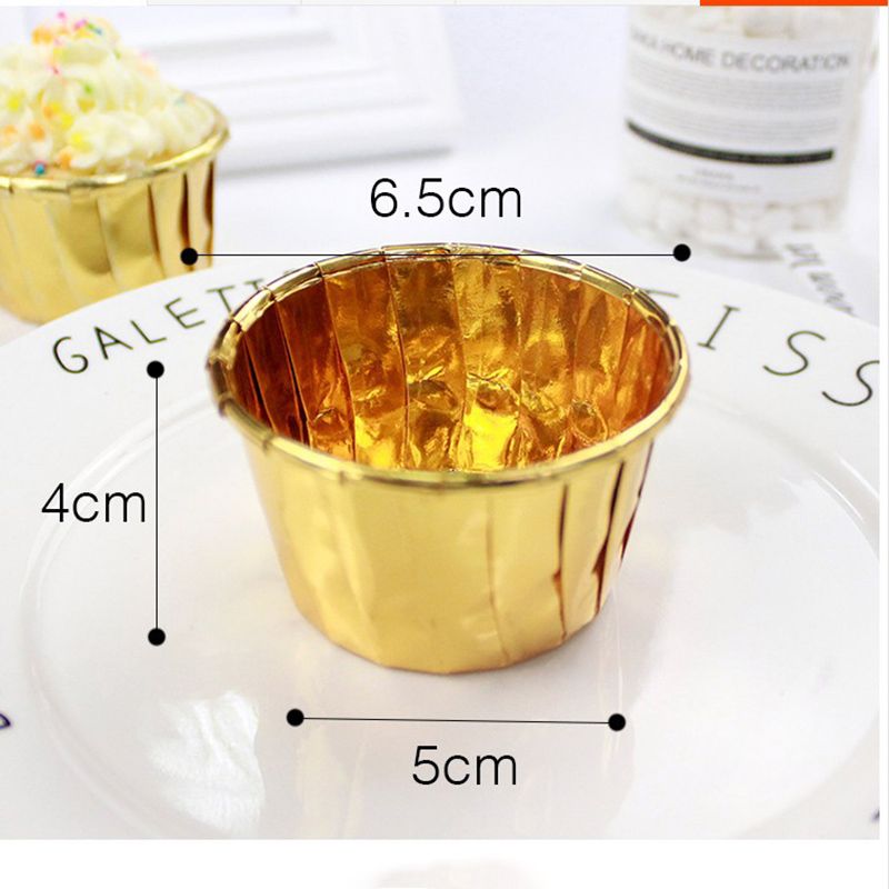 50pcs Set Cupcake Liner Baking Paper Cup Muffin Cases Cake