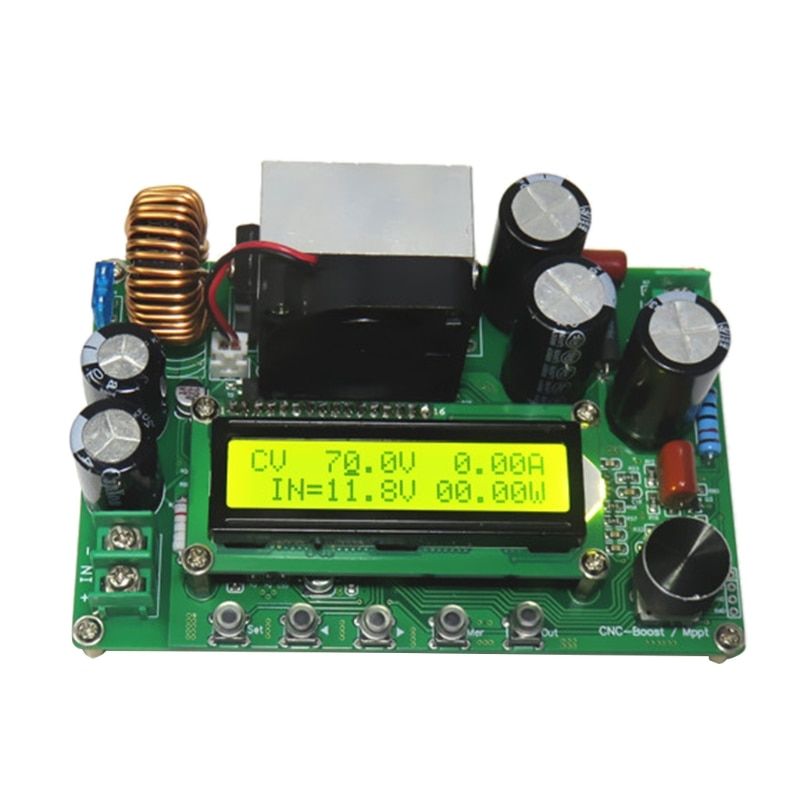 800W DPX800S Booster Module DC-DC NC CV CC Step Up Converter 12V-120V 0-15A  Adjustable MPPT