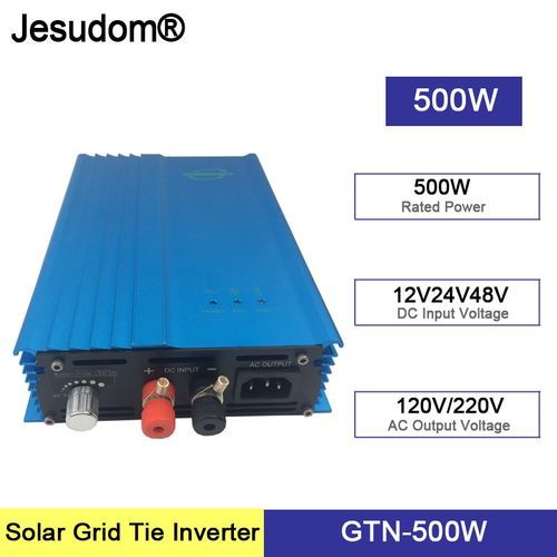 500W MPPT Solar Grid Connected Inverter 12V 24V 36V 48V 60V 72V To AC 110V Or 220V  Adjustable Battery Discharge Power