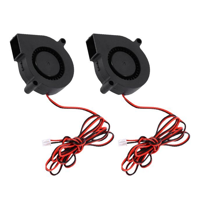 2Pcs Brushless DC12V 5015 Cooling Fan Blower  Cooler For 3D Printer