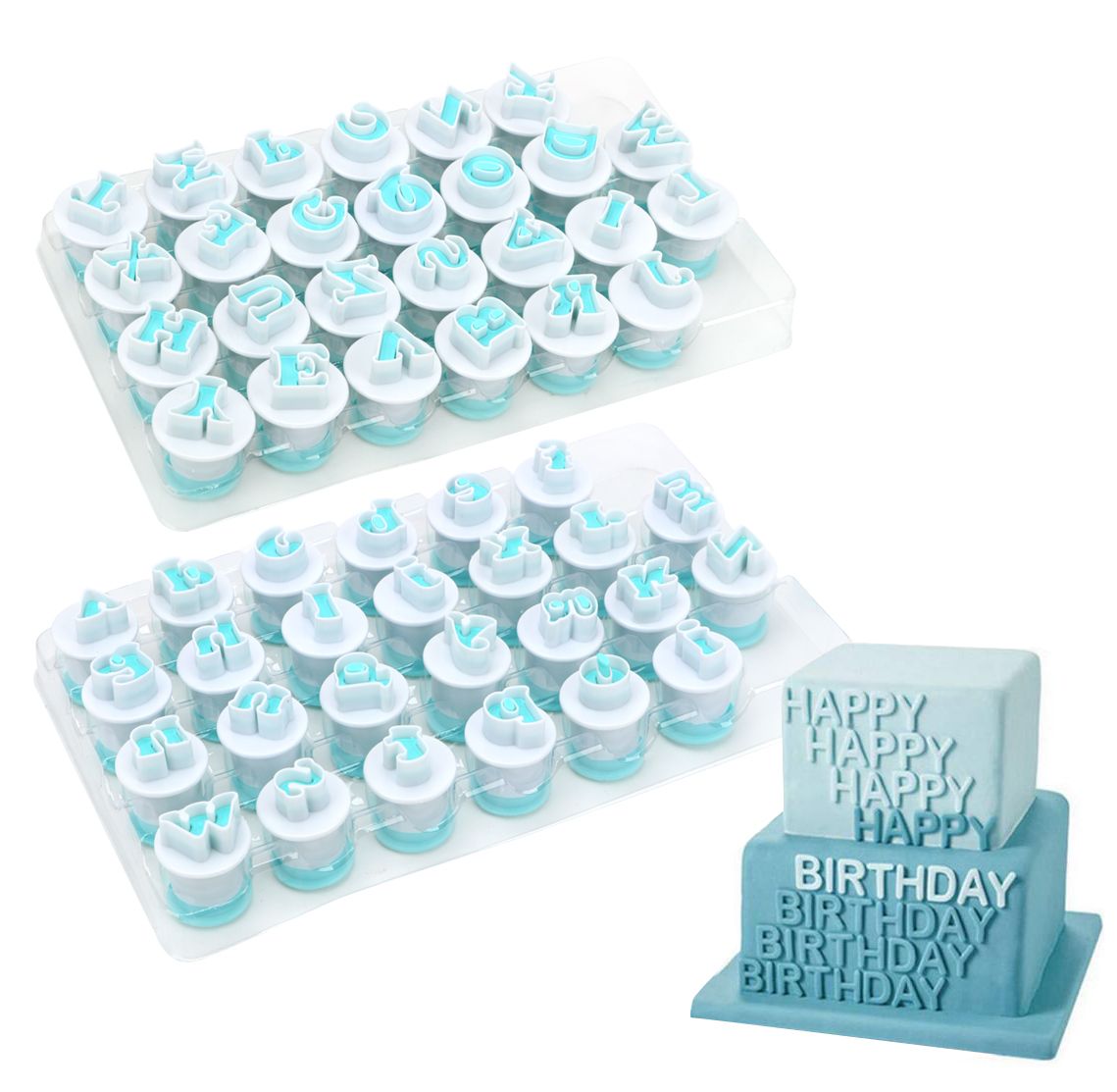 26 Pcs Set Capital Letters Fondant Cake Mold Cookie Mould