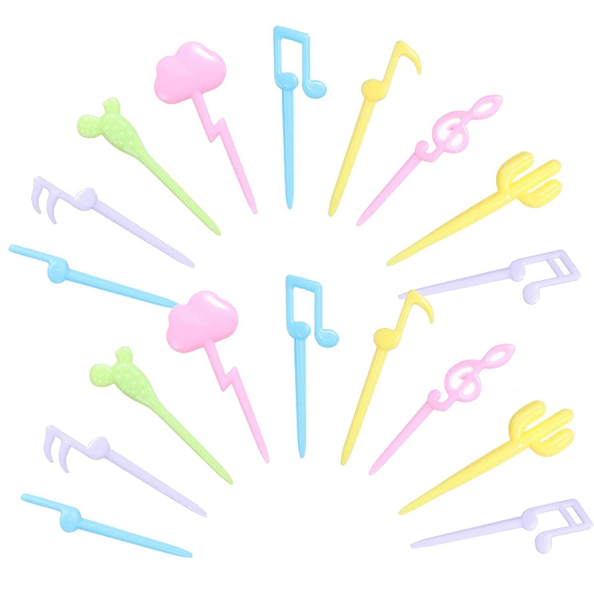 1 Set Fruit Fork Lunch Fruit Children Animal Food Chopstick