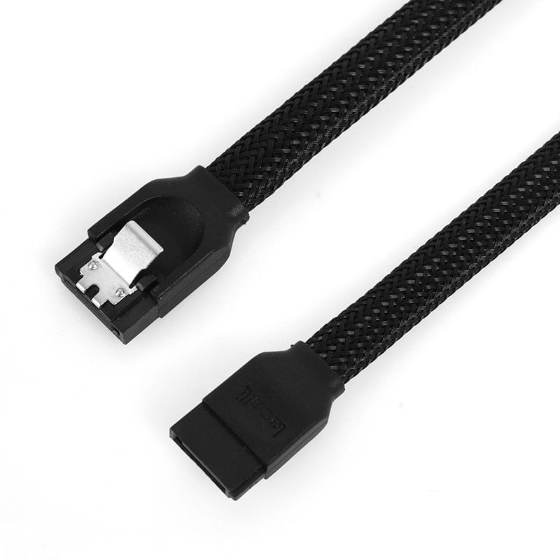 Lecolli 3PCS/6PCS SATA 3.0 III SATA3 7pin Data Cable 6Gb/S SSD Cables HDD Hard Disk Drive Cord Line With Nylon Premium Sleeved
