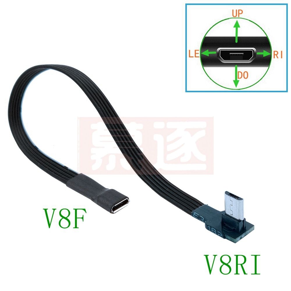 Long Plug High Quality 1m OTG Micro USB 2.0 B 5pin Male To Female M/F Extension Charging Data Charger Lead Extender Cable 0.1m