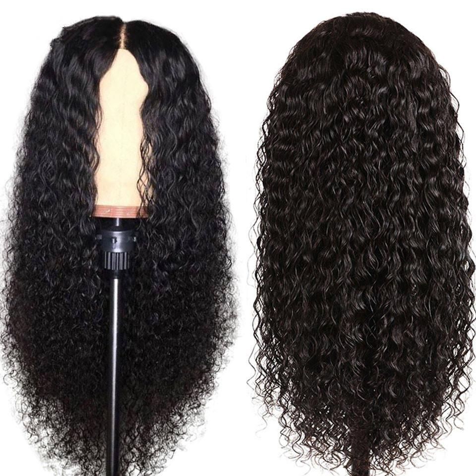 Pre-Plucked Curly Full Frontal HD Wig - Front Wig for Black Women's Hair