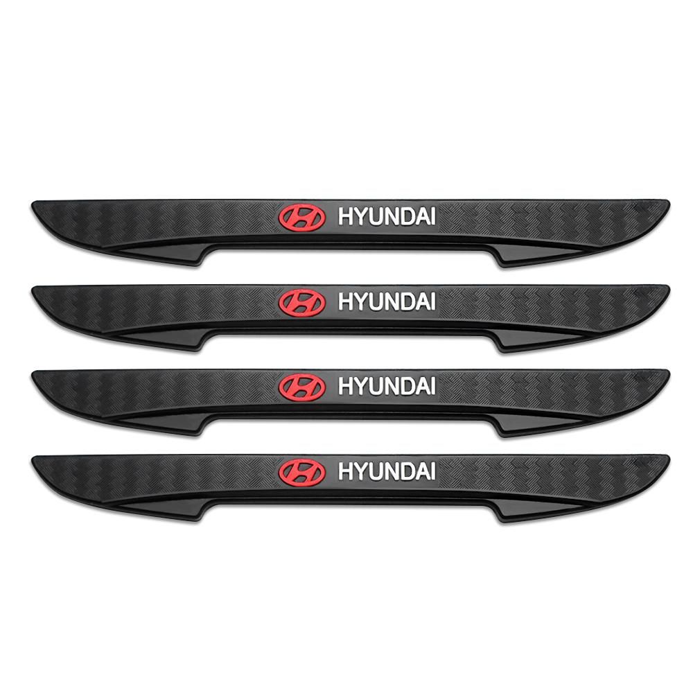 4pcs Rubber Car Door Edge Protection Stickers Anti Collision Strips For Hyundai I30 I20 IX35 I40 Tucson Sonata Veloster Elantra