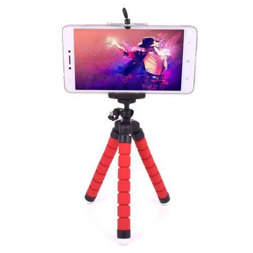 Mobile Phone Tripod Mobile Phone Clip Bracket Photography Tripod-red