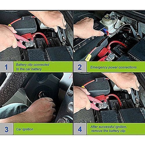 Mobile Car Tyre Pump/Air Inflator With 50800mAh Power Bank Jump Starter