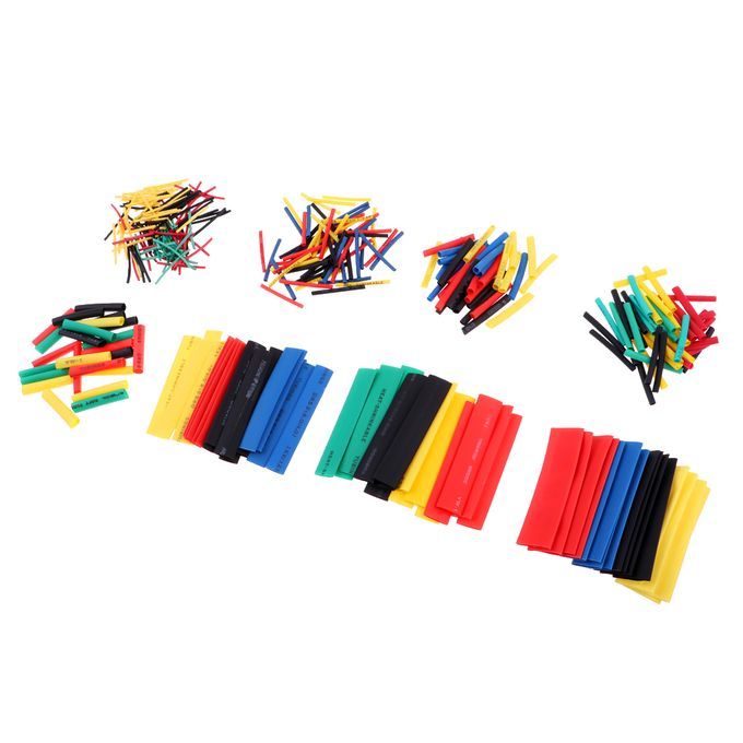 328 Pieces Heat Shrink Tubing Sleeve Wire Wrap Tube 2:1 Assortment Kit