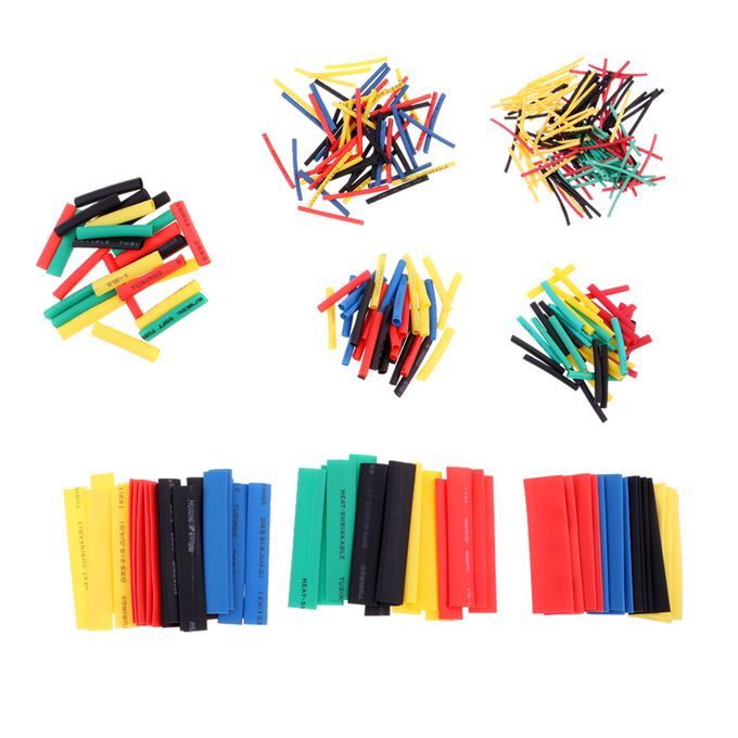 328 Pieces Heat Shrink Tubing Sleeve Wire Wrap Tube 2:1 Assortment Kit