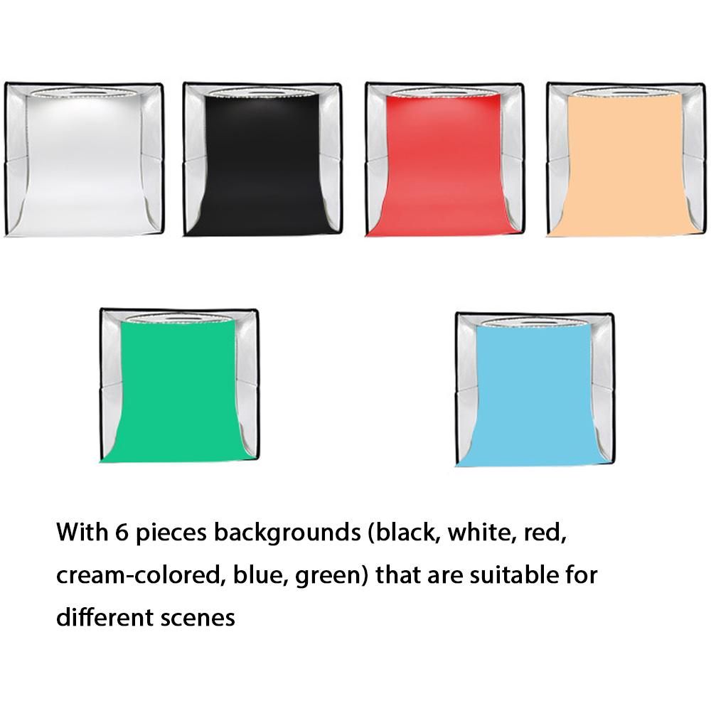 USB Portable Photo Studio Light Tent 144 LED Lighting Photography Shooting Tent Small Soft Light Photo Box Photographic Equipment