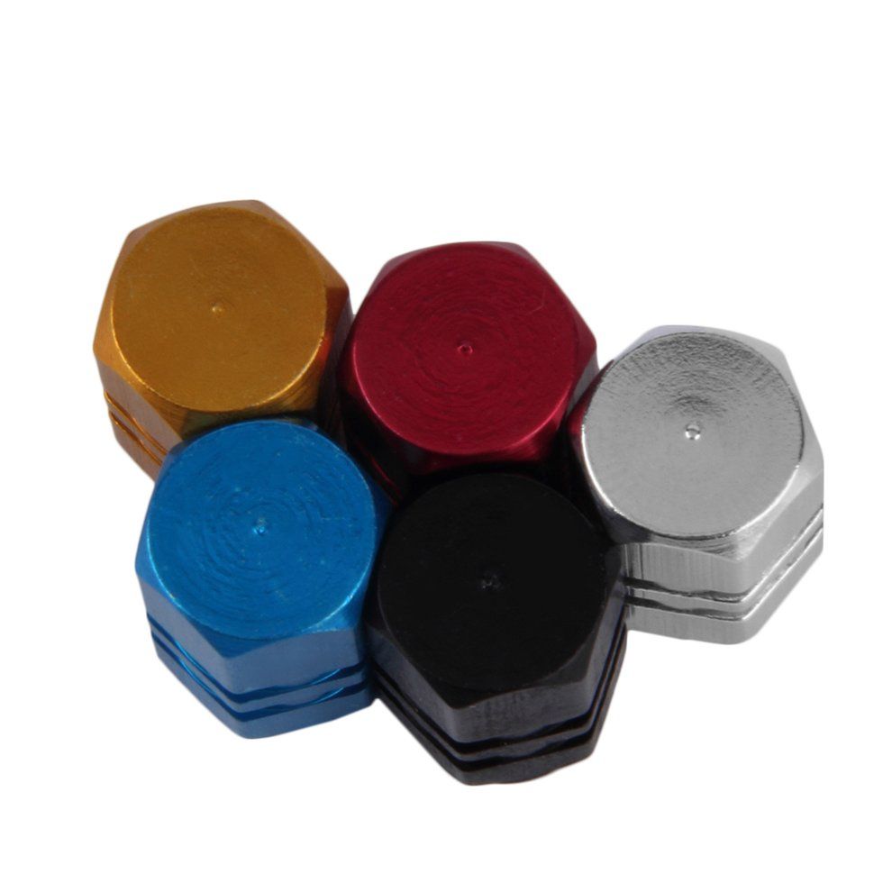 4pcs Aluminum Car Truck Bike Tire Tyre Wheel Rims Air Valve Stem Caps Cover