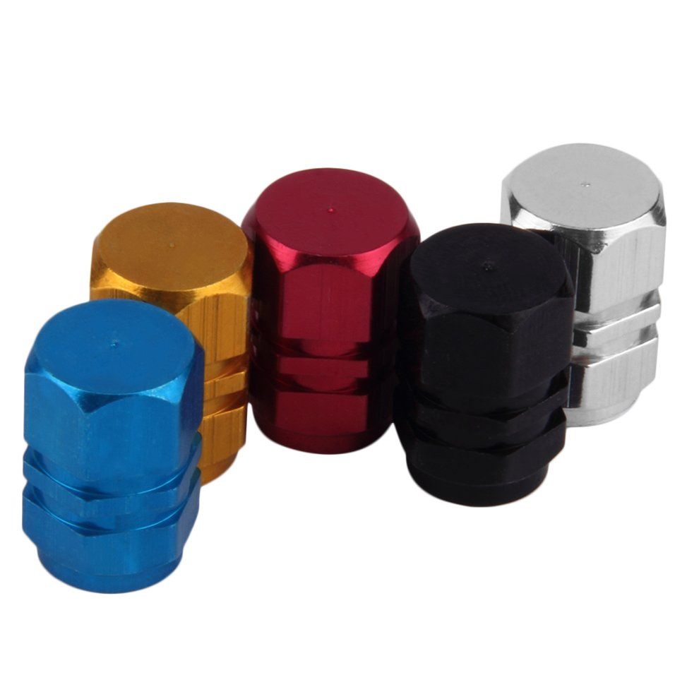 4pcs Aluminum Car Truck Bike Tire Tyre Wheel Rims Air Valve Stem Caps Cover