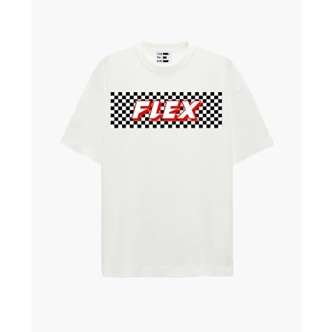 Fashion Letter Print Grid T-shirt