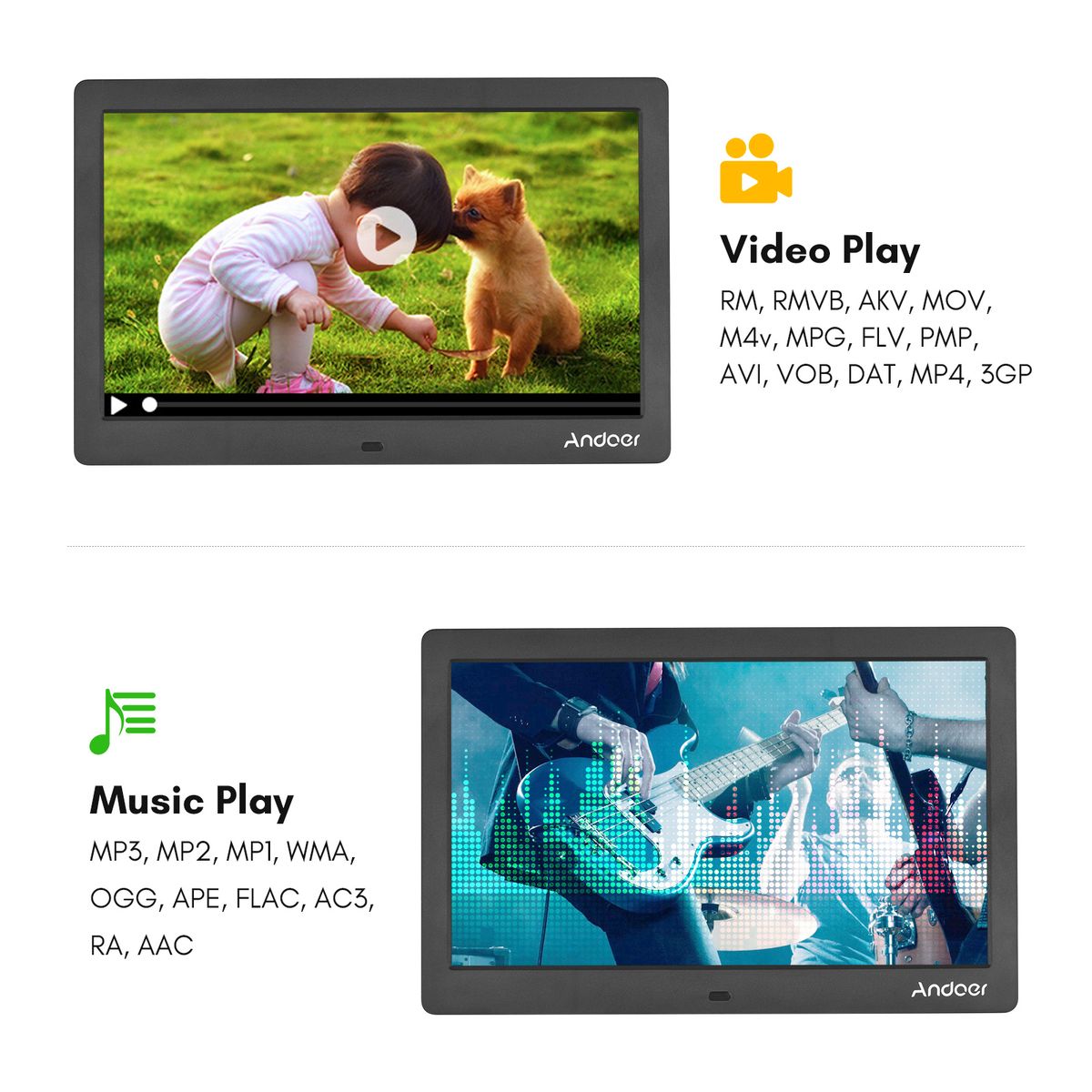 10 Inch Wide LCD Screen Digital Photo Frame 1024 *