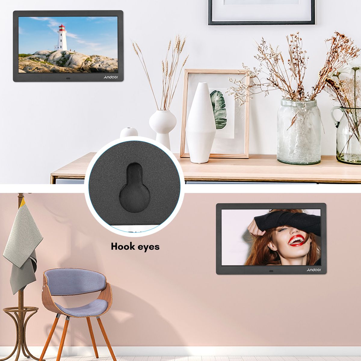 10 Inch Wide LCD Screen Digital Photo Frame 1024 *