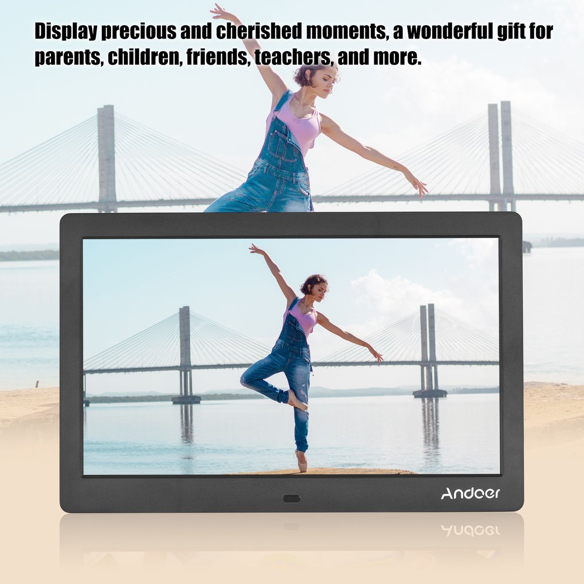 10 Inch Wide LCD Screen Digital Photo Frame 1024 *