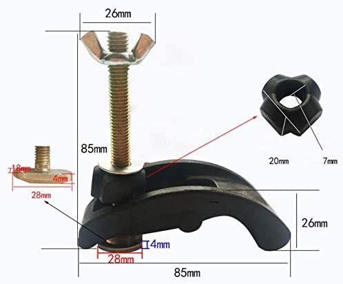 Ncheli 4Pcs CNC Arc Press Plate Clamp From, For Engraving Machine Plate Adjustable Plate Clamp In Heavy Duty Nylon