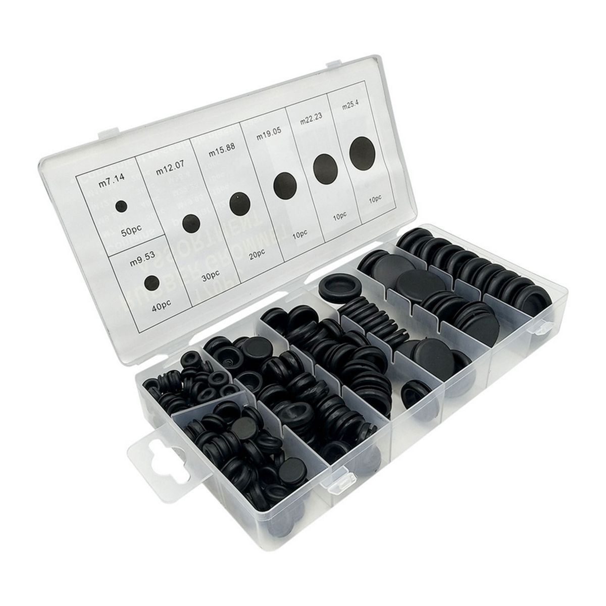 170Pcs Rubber Grommets Assortment Firewall Hole Plug