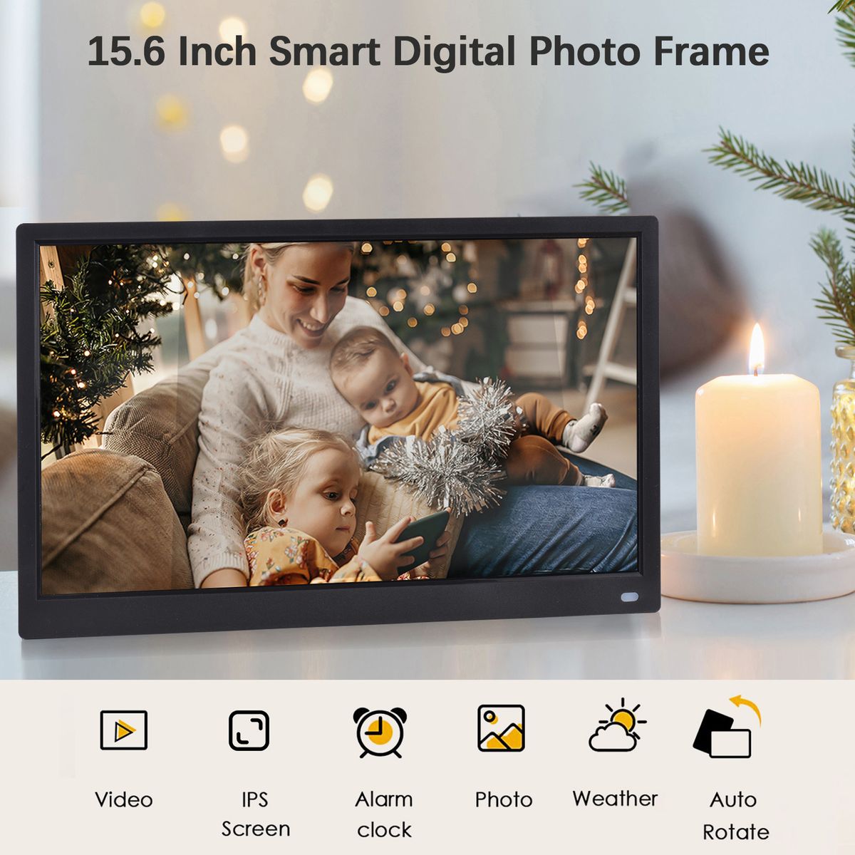 15.6 Inch Digital Photo Frame Desktop Electronic