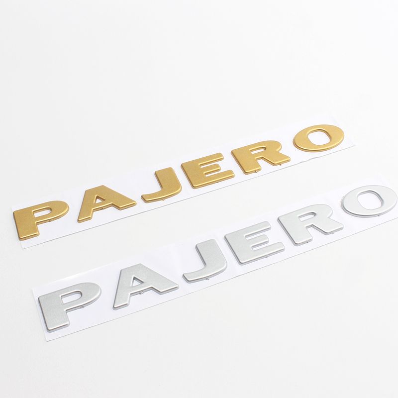 3d For Pajero Letter Logo Abs Emblem Badge Stickers Car For