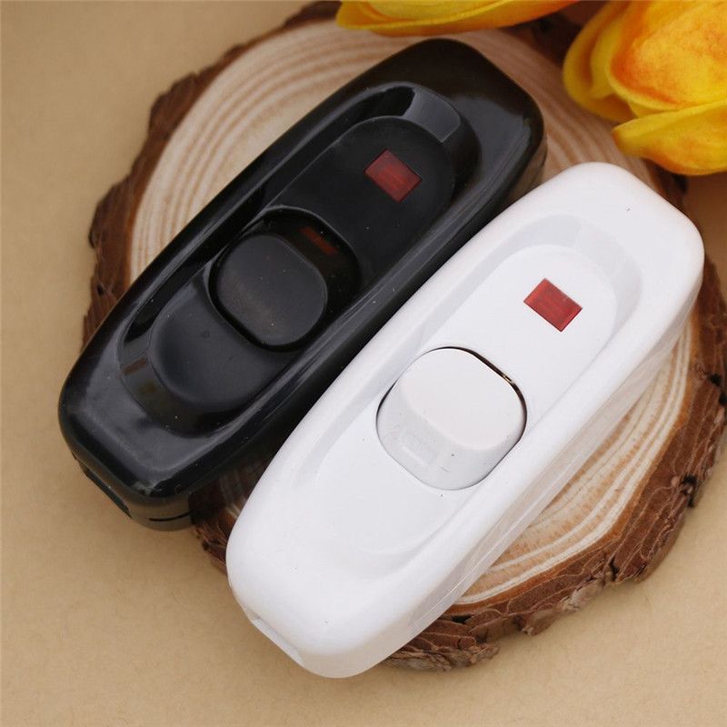 1Pcs Bedside Lamp Switch AC 250V 10A Inline ON OFF Table