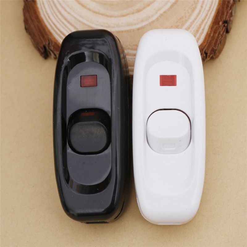 1Pcs Bedside Lamp Switch AC 250V 10A Inline ON OFF Table