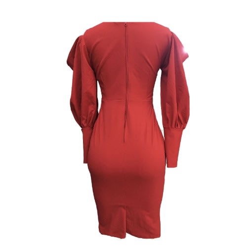 Stretchy Cooperate Gown - Red