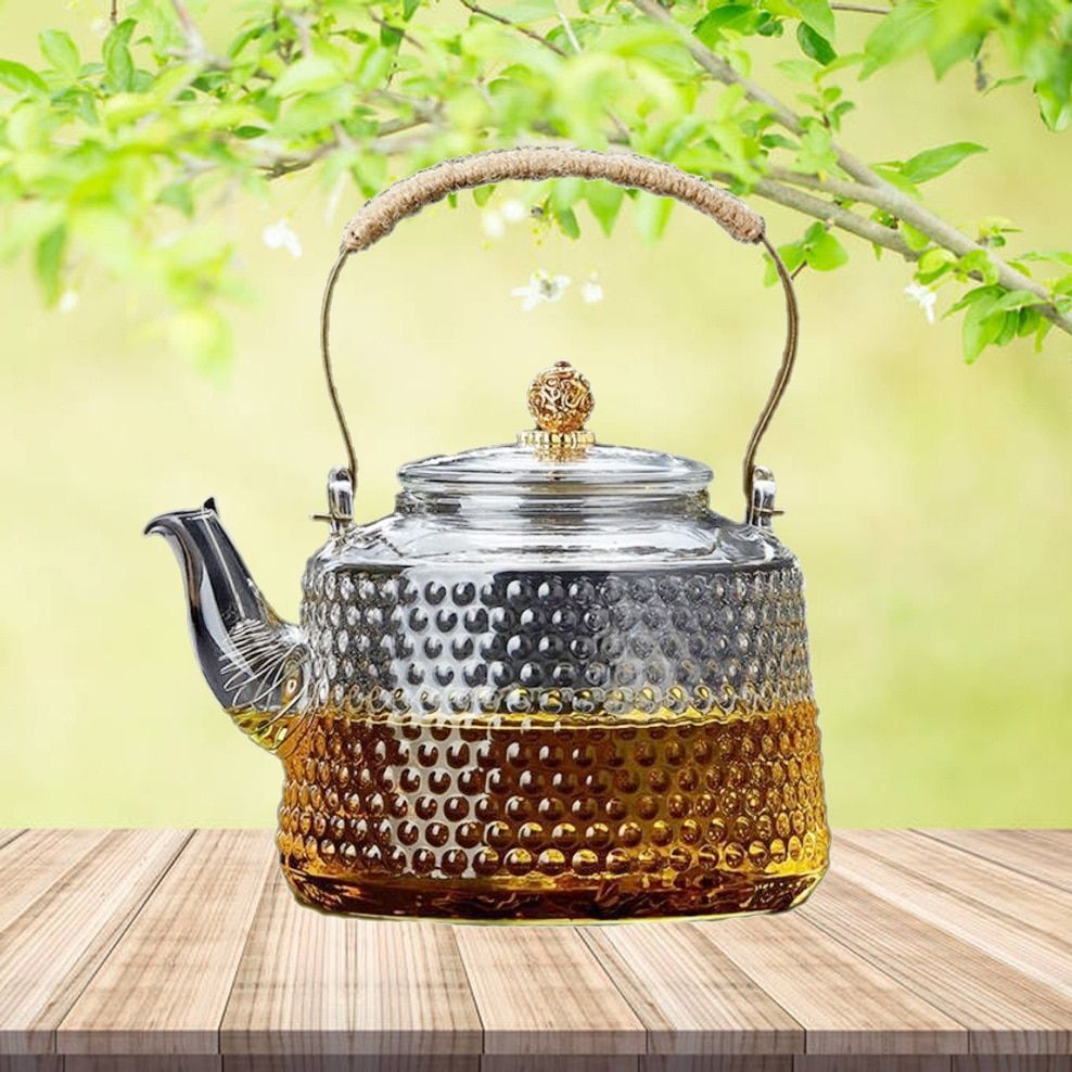 1.4L Thickened Glass Boiling Kettle High Temperature-1.4L
