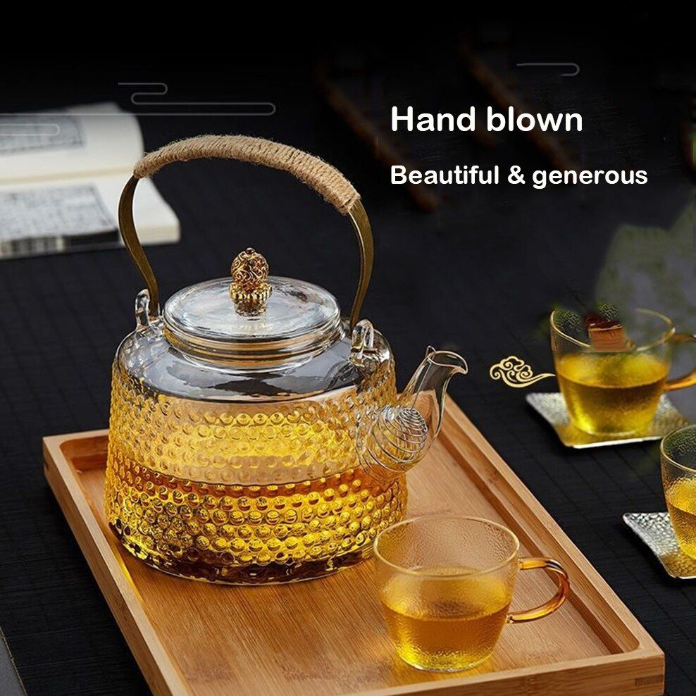 1.4L Thickened Glass Boiling Kettle High Temperature-1.4L