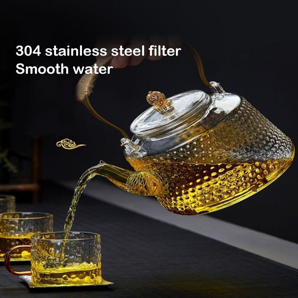 1.4L Thickened Glass Boiling Kettle High Temperature-1.4L