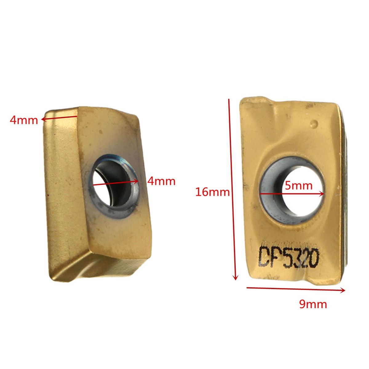 10Pcs Carbide Indexable Milling Inserts APMT1604 PDER DP5320